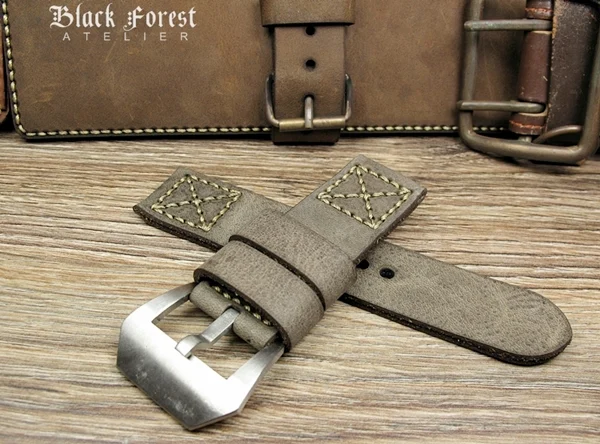 BF14 Swiss Ammo Handmade Vintage Strap 22mm/24mm/26mm/28mm – image 8